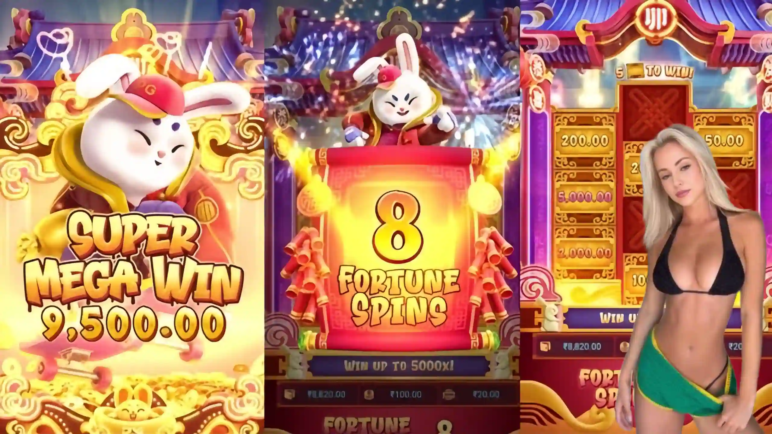 Wild Expansivo Fortune Rabbit mzmz - Coelho Dourado que Expande